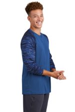 SPORT-TEK® DRIFT CAMO COLORBLOCK LONG SLEEVE TEE - Image 5