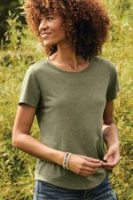 ALLMADE® WOMEN’S RELAXED TRI-BLEND SCOOP NECK TEE - Image 4
