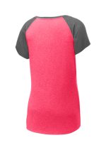 SPORT-TEK® LADIES HEATHER-ON-HEATHER CONTENDER™ SCOOP NECK TEE - Image 6