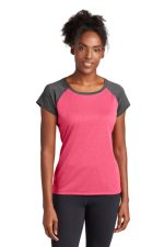 SPORT-TEK® LADIES HEATHER-ON-HEATHER CONTENDER™ SCOOP NECK TEE
