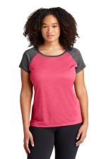 SPORT-TEK® LADIES HEATHER-ON-HEATHER CONTENDER™ SCOOP NECK TEE - Image 7