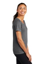 SPORT-TEK® LADIES POSICHARGE® TRI-BLEND WICKING SCOOP NECK RAGLAN TEE - Image 3