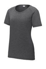 SPORT-TEK® LADIES POSICHARGE® TRI-BLEND WICKING SCOOP NECK RAGLAN TEE - Image 4