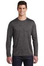SPORT-TEK ® LONG SLEEVE POSICHARGE ® ELECTRIC HEATHER TEE