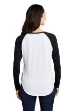 SPORT-TEK ® LADIES POSICHARGE ® LONG SLEEVE TRI-BLEND WICKING SCOOP NECK RAGLAN TEE - Image 6