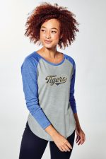 SPORT-TEK ® LADIES POSICHARGE ® LONG SLEEVE TRI-BLEND WICKING SCOOP NECK RAGLAN TEE - Image 5