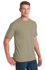 JERZEES® - DRI-POWER® 50/50 COTTON/POLY POCKET T-SHIRT - Image 2