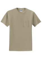 JERZEES® - DRI-POWER® 50/50 COTTON/POLY POCKET T-SHIRT - Image 3