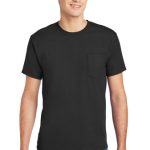 HANES® - AUTHENTIC 100% COTTON T-SHIRT WITH POCKET