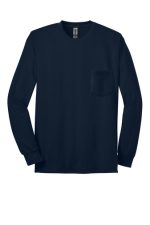 GILDAN® - ULTRA COTTON® 100% US COTTON LONG SLEEVE T-SHIRT WITH POCKET - Image 8