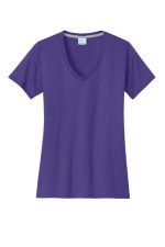 PORT & COMPANY® LADIES PERFORMANCE BLEND V-NECK TEE - Image 3