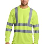 CORNERSTONE® - ANSI 107 CLASS 3 LONG SLEEVE SNAG-RESISTANT REFLECTIVE T-SHIRT