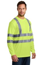CORNERSTONE® - ANSI 107 CLASS 3 LONG SLEEVE SNAG-RESISTANT REFLECTIVE T-SHIRT - Image 2