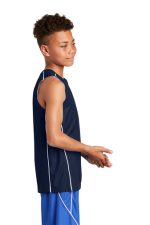 SPORT-TEK® YOUTH POSICHARGE® MESH REVERSIBLE SLEEVELESS TEE - Image 2