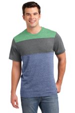 DISTRICT® YOUNG MENS TRI-BLEND PIECED CREWNECK TEE