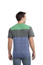 DISTRICT® YOUNG MENS TRI-BLEND PIECED CREWNECK TEE - Image 6