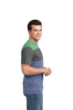 DISTRICT® YOUNG MENS TRI-BLEND PIECED CREWNECK TEE - Image 7