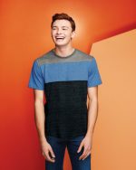 DISTRICT® YOUNG MENS TRI-BLEND PIECED CREWNECK TEE - Image 5
