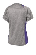 SPORT-TEK® LADIES HEATHER COLORBLOCK CONTENDER™ V-NECK TEE - Image 5