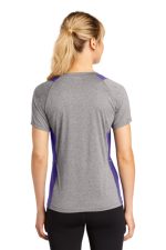 SPORT-TEK® LADIES HEATHER COLORBLOCK CONTENDER™ V-NECK TEE - Image 6