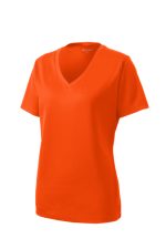 SPORT-TEK® LADIES POSICHARGE® RACERMESH® V-NECK TEE - Image 3