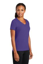 PORT & COMPANY® LADIES PERFORMANCE BLEND V-NECK TEE - Image 2