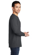 PORT & COMPANY® BEACH WASH® GARMENT-DYED LONG SLEEVE POCKET TEE - Image 7