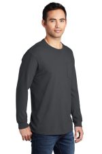 PORT & COMPANY® BEACH WASH® GARMENT-DYED LONG SLEEVE POCKET TEE - Image 2
